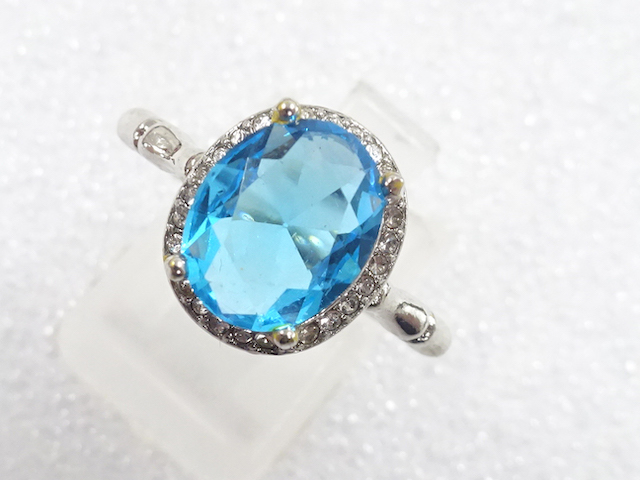 COLORED STONE FASHION RING / JP SIZE 16
